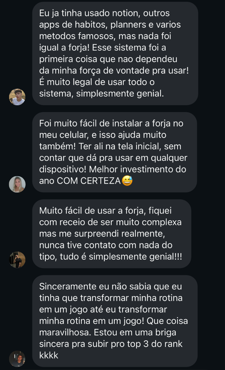 Resultados dos Forjados